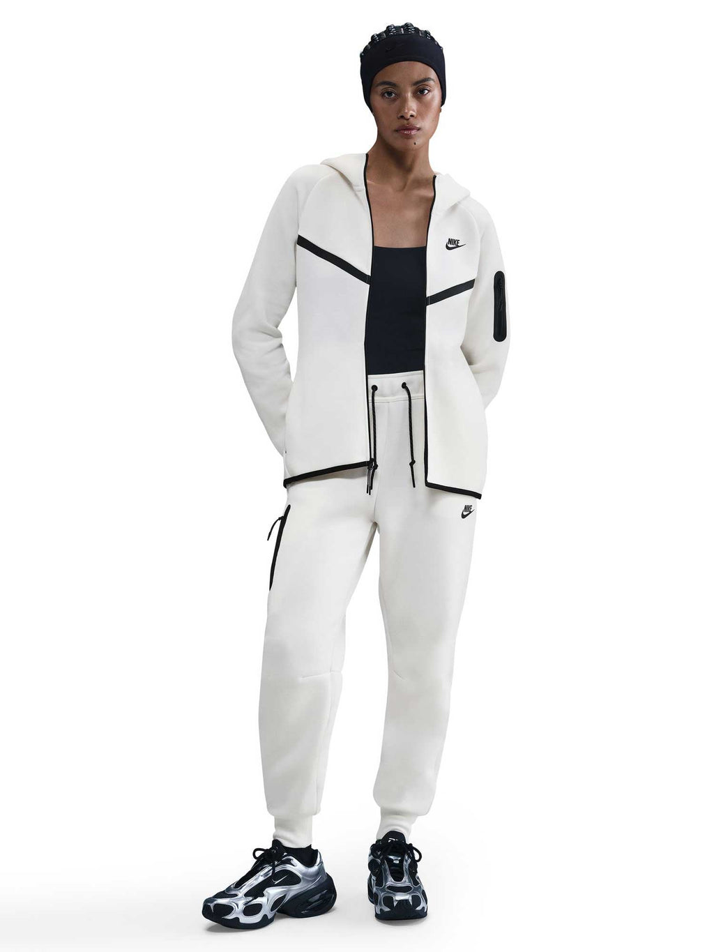 NIKE Суитшърт W NSW TCH FLC WR FZ HDY 2