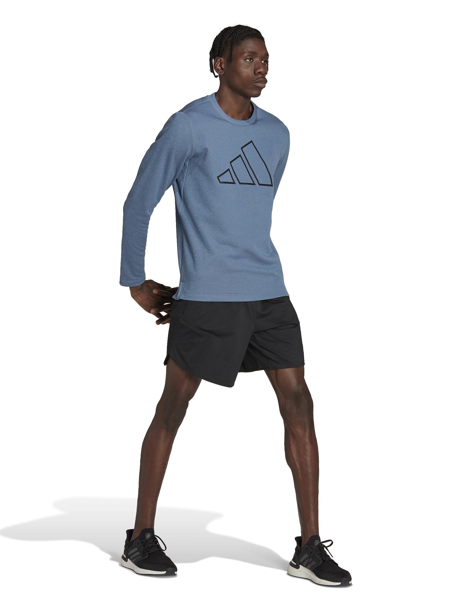 ADIDAS PERFORMANCE Блуза Train Icons 3 Bar Logo Training Crew