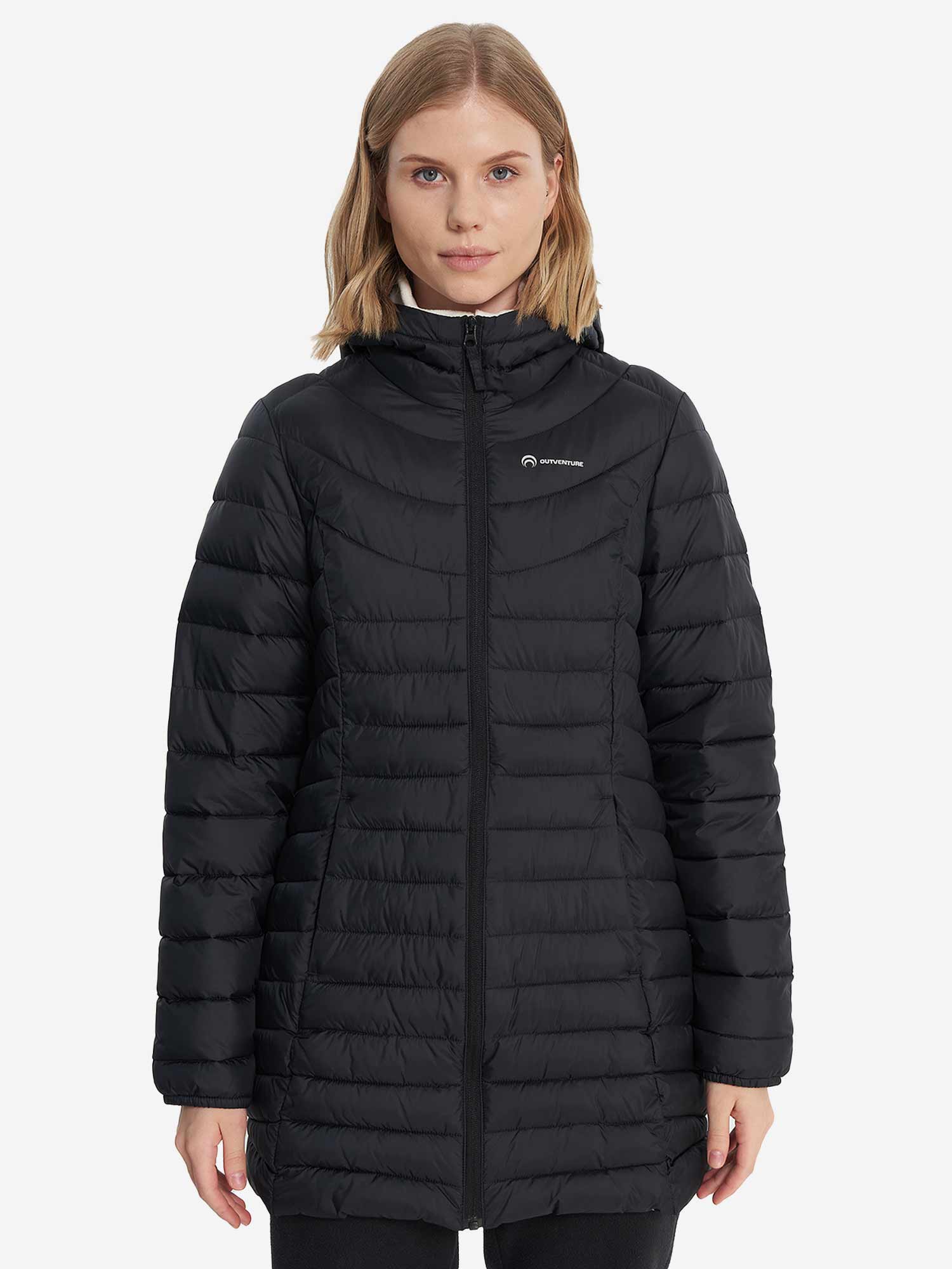 OUTVENTURE Яке Lighweight Women's Long Fake Down Jacket