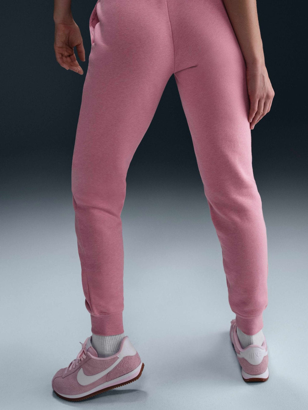 NIKE Спортно долнище W NSW CLUB FLC MR GFX STD PANT
