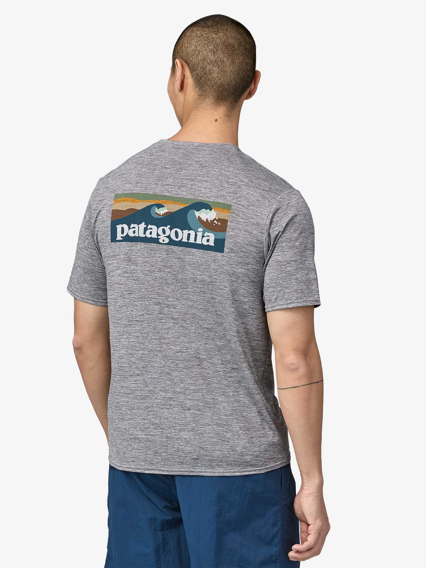 PATAGONIA Тениска M's Cap Cool Daily Graphic Shirt - Waters