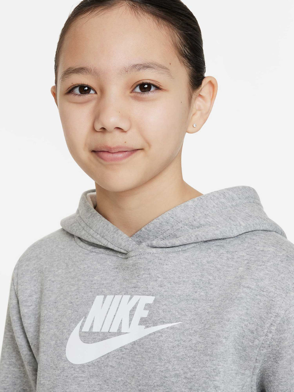 NIKE Суитшърт G NSW CLUB FLC CRP HDY HBR