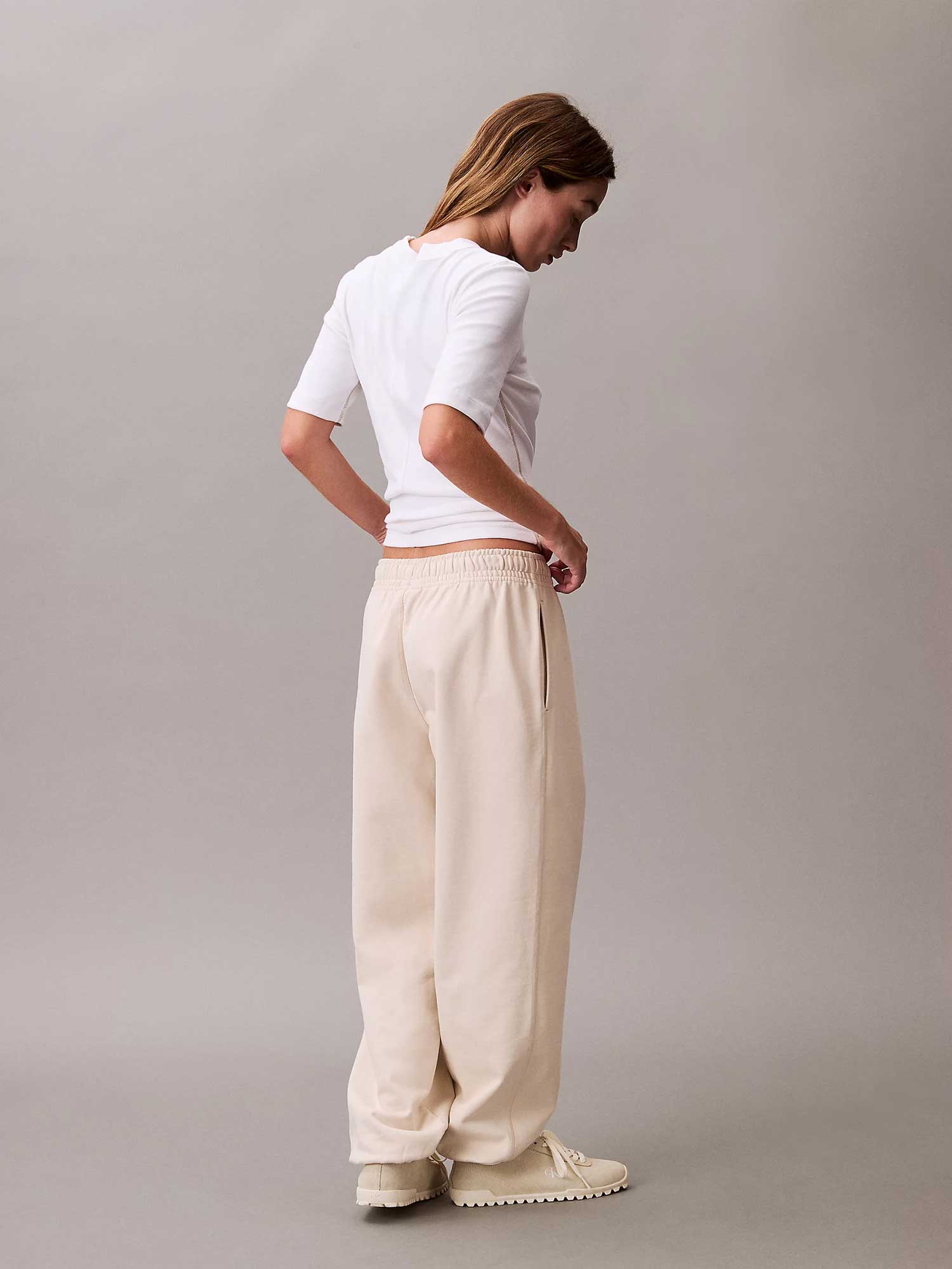 Calvin Klein Jeans Спортно долнище MONOLOGO FRENCH TERRY JOGGER