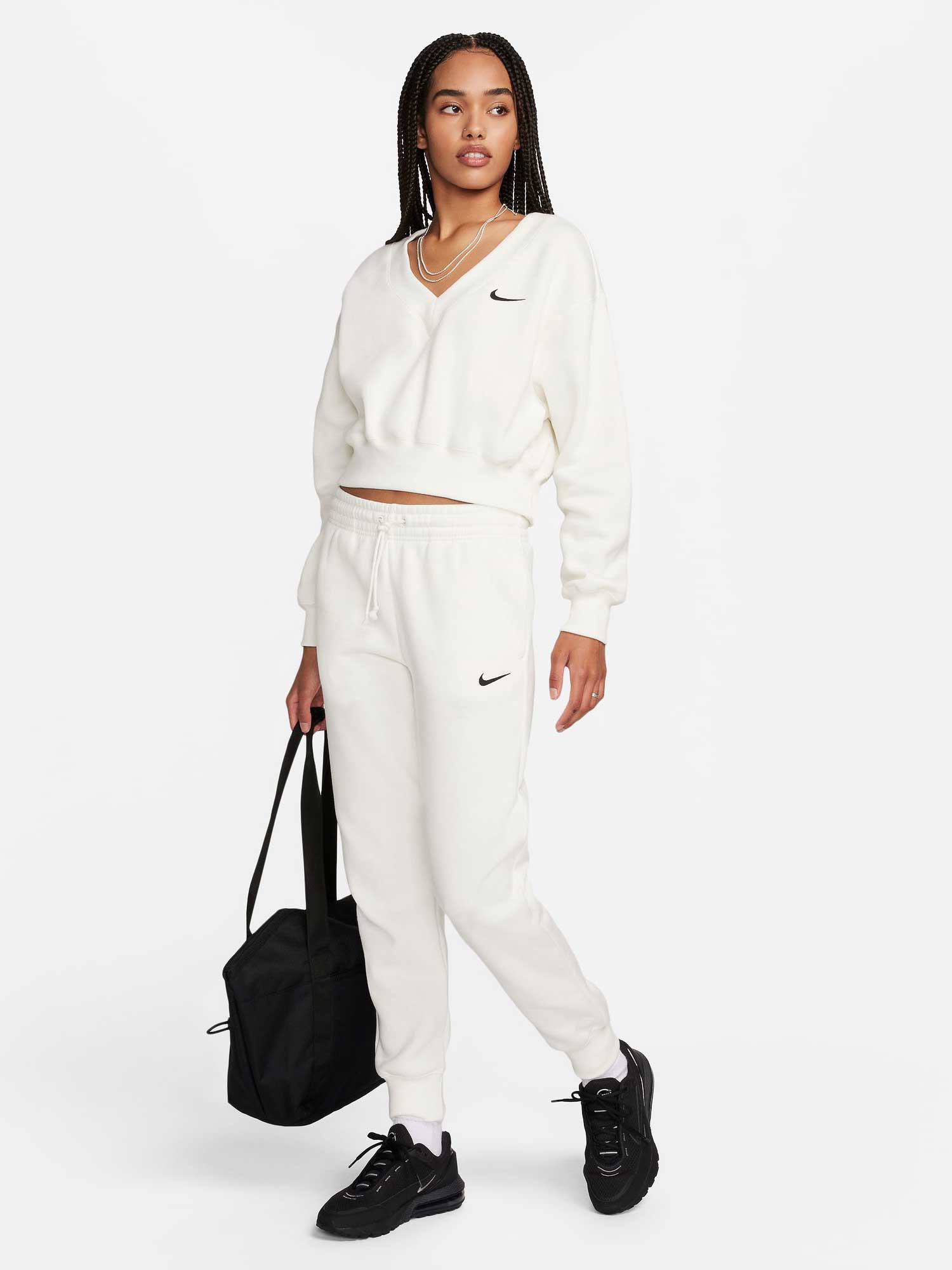 NIKE Спортно долнище W NSW PHNX FLC MR PANT STD