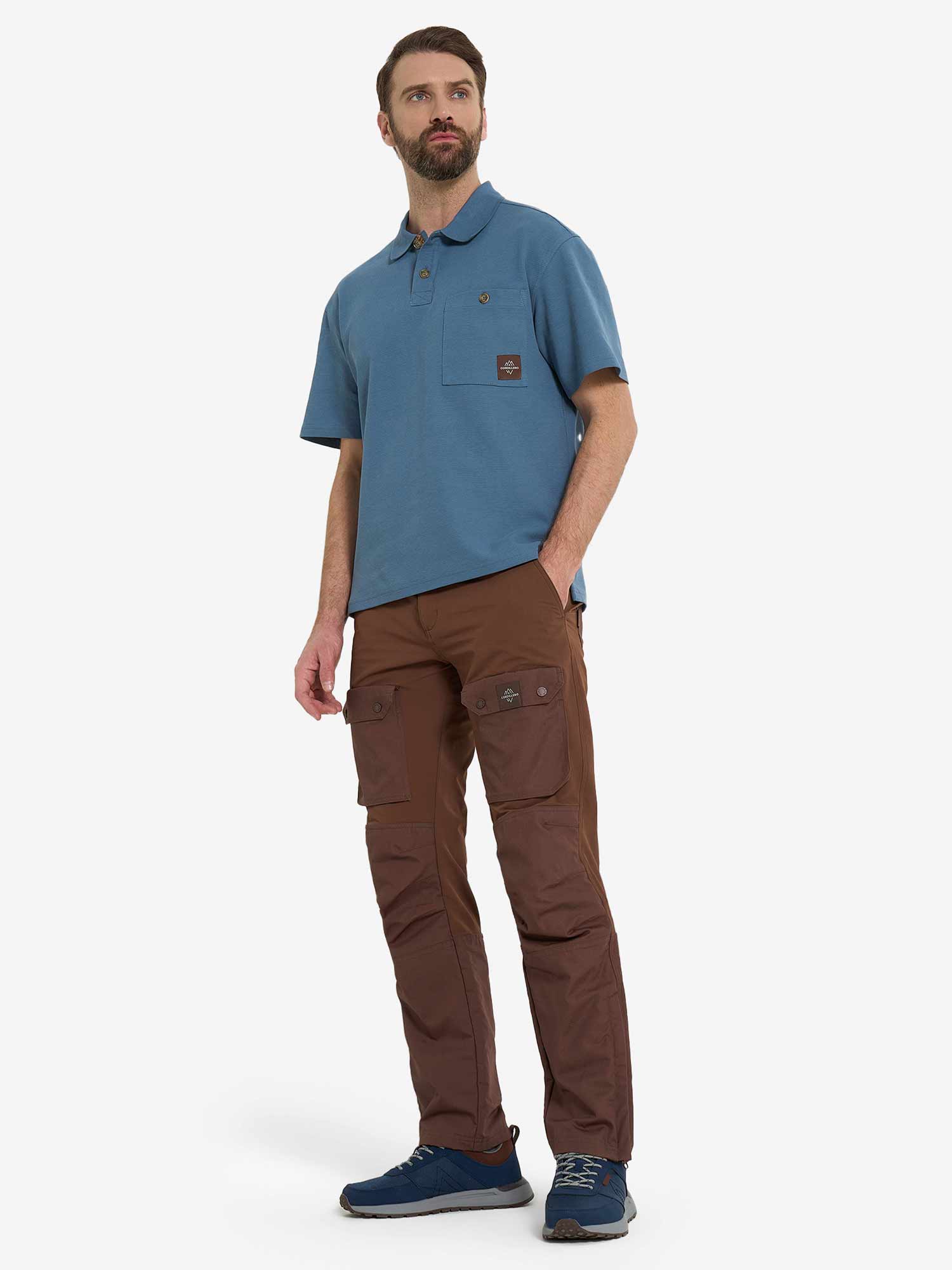CORDILLERO Тениска Travel Male Polo Best textured fabric