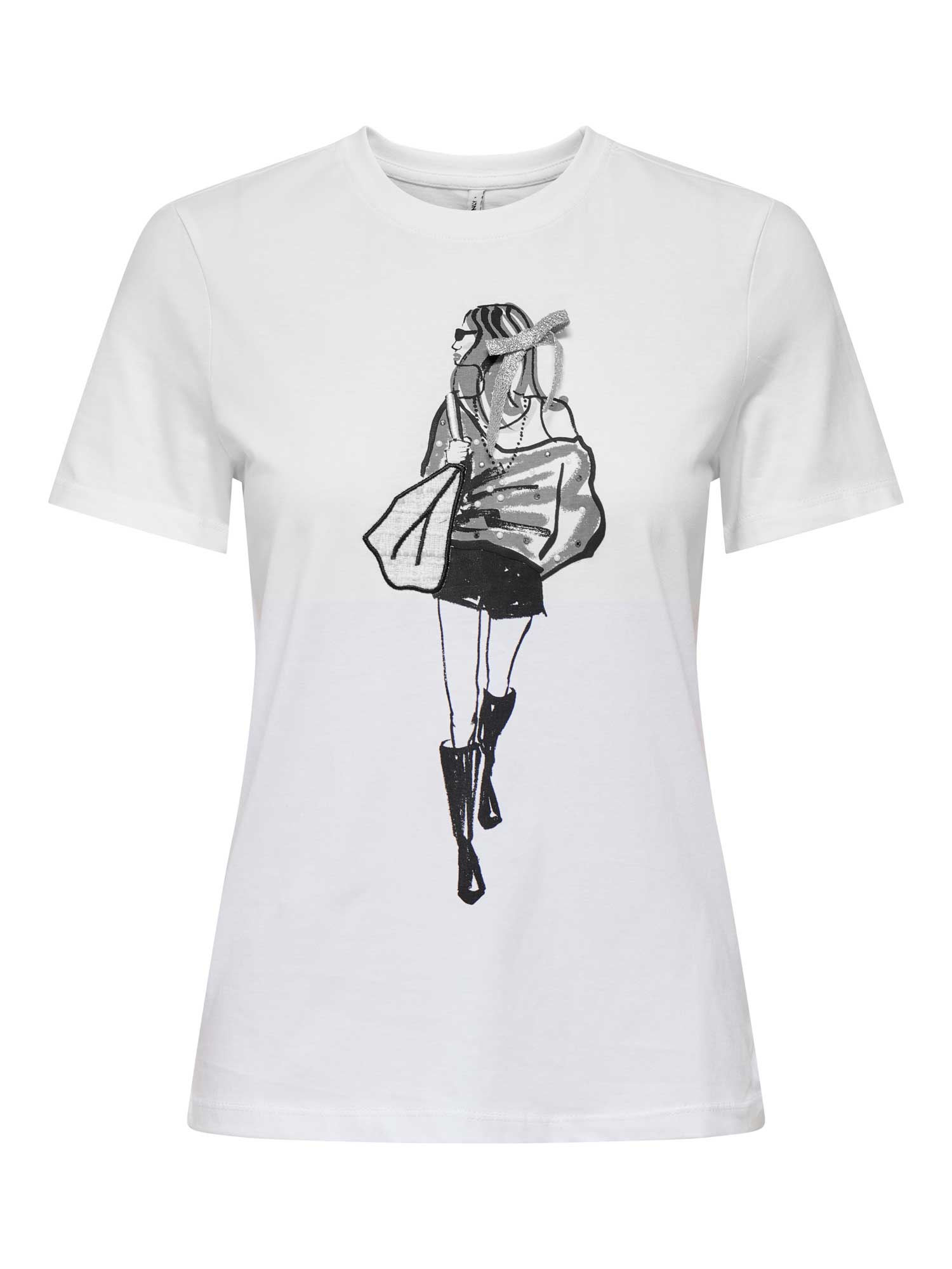 ONLY Тениска ONLEMMA LIFE REG S\/S LADY TOP JRS