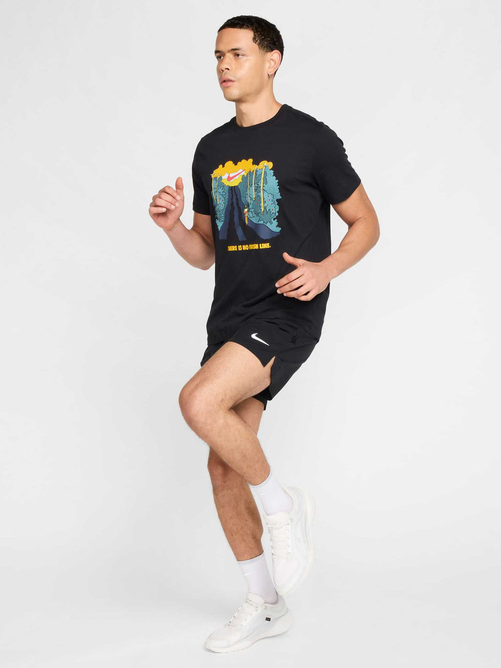 NIKE Тениска M NK TEE RUN IYKYK