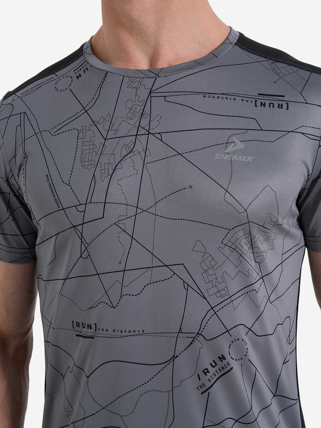 DEMIX Тениска M D Running Urban AOP SS T-Shirt