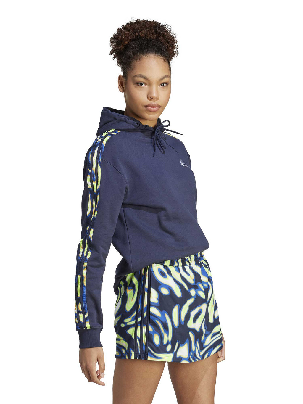 ADIDAS SPORTSWEAR Суитшърт Vibrant Print 3-Stripes Hoodie