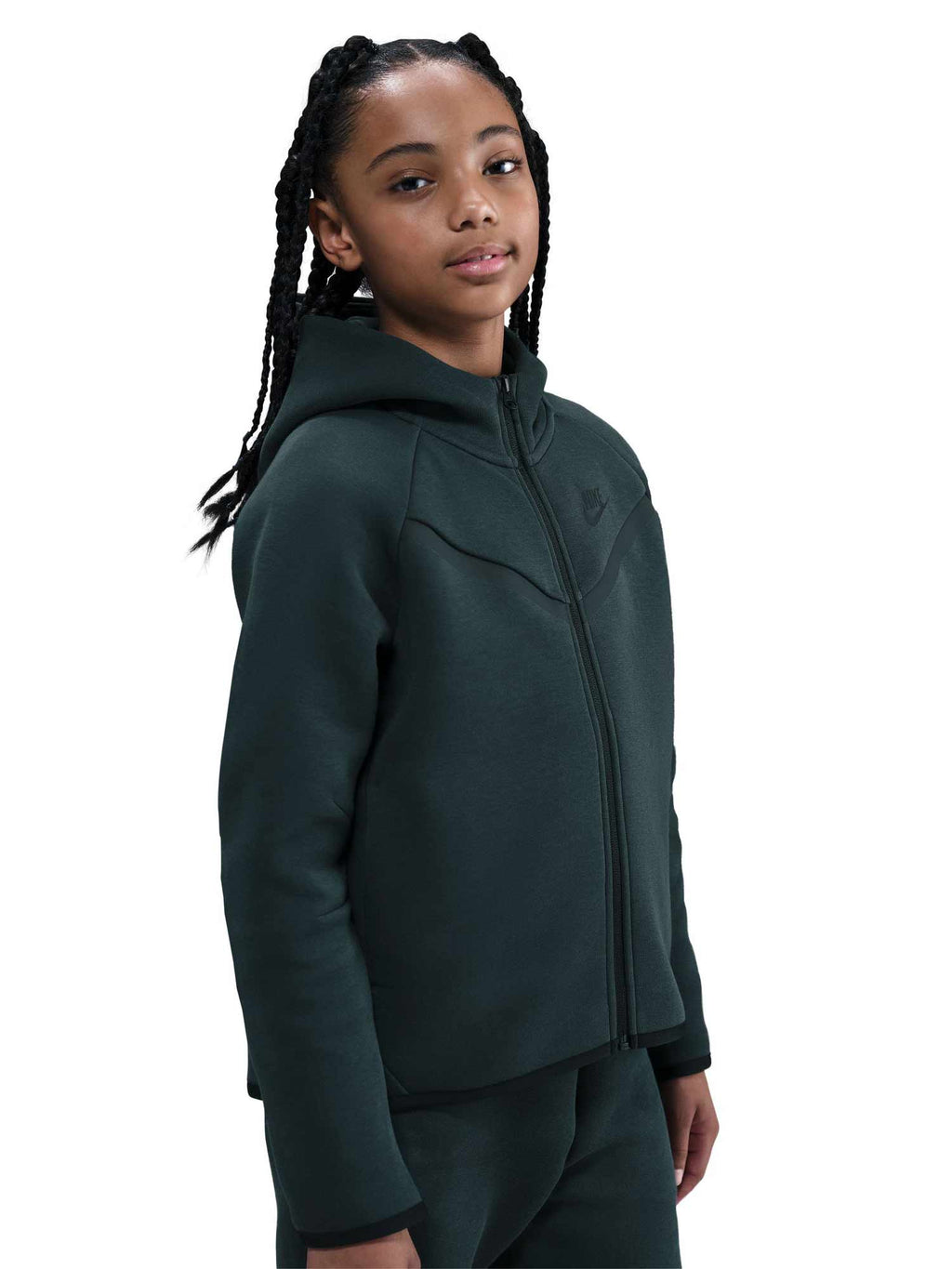 NIKE Суитшърт G NSW TCH FLC HD FZ LS - PD
