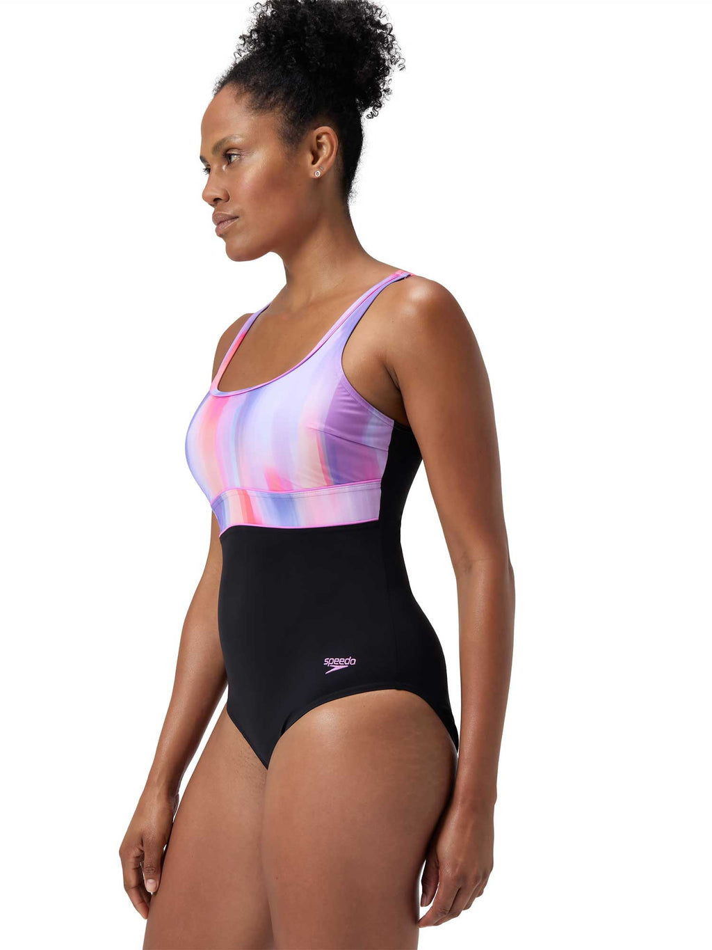 SPEEDO Цял бански WOMENS SHAPING CONTOURECLIPSE PRINTED