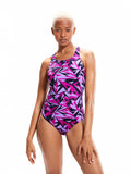 SPEEDO Цял бански WOMENS HYPERBOOM ALLOVER MEDALIST