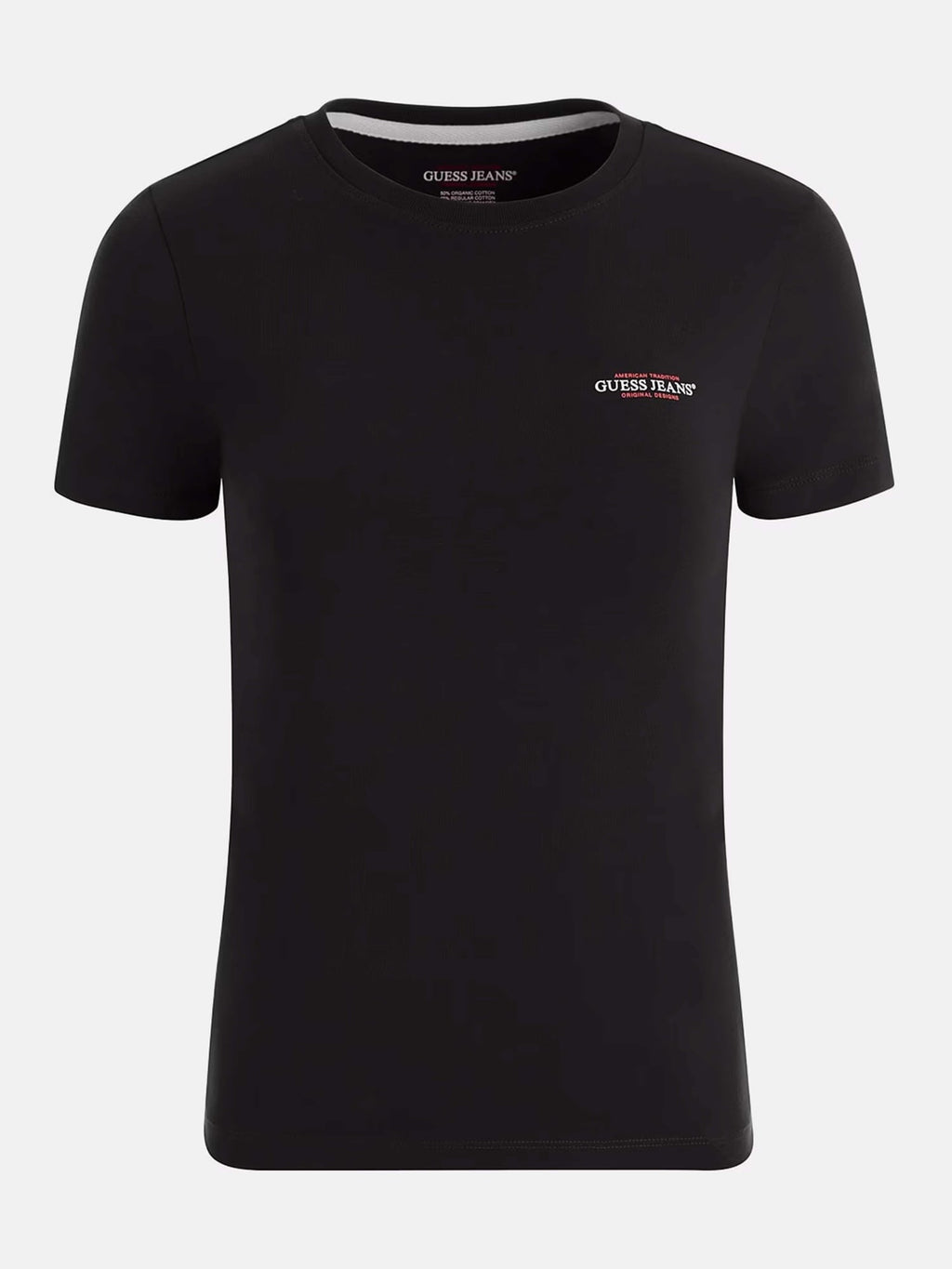 GUESS JEANS Тениска GJ SS CN REG 3D EMBR GUESS TEE
