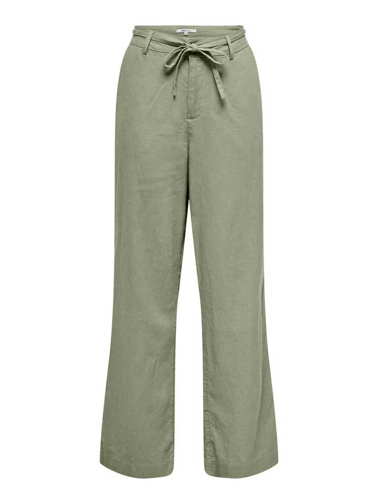 ONLY Панталон ONLCARO MW LINEN BL STR BELT PANT CC TLR