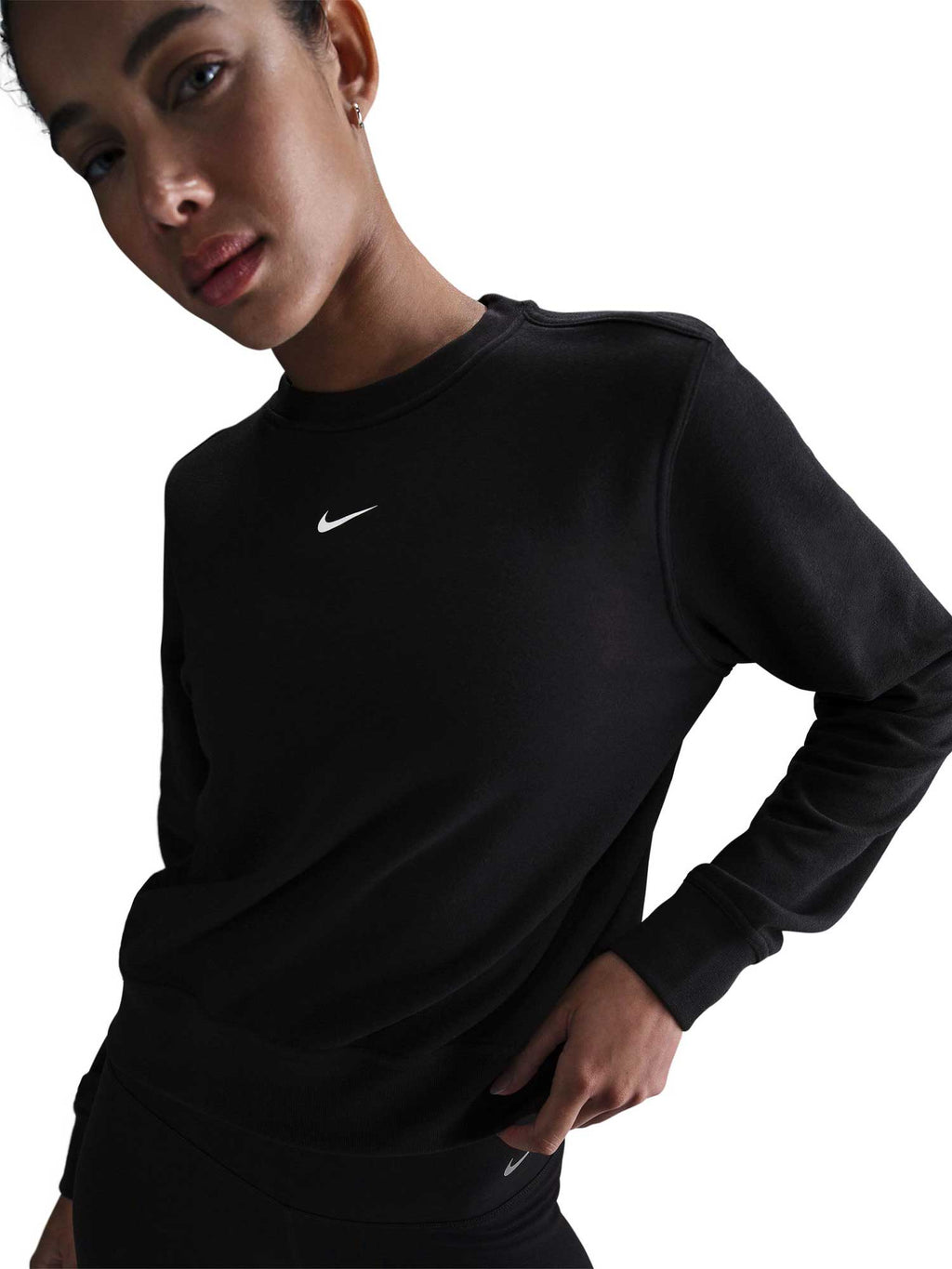 NIKE Блуза W NK ONE DF CREW HBR TT