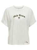 ONLY Тениска ONLPAMELA S/S FOLD UP TEE CS JRS