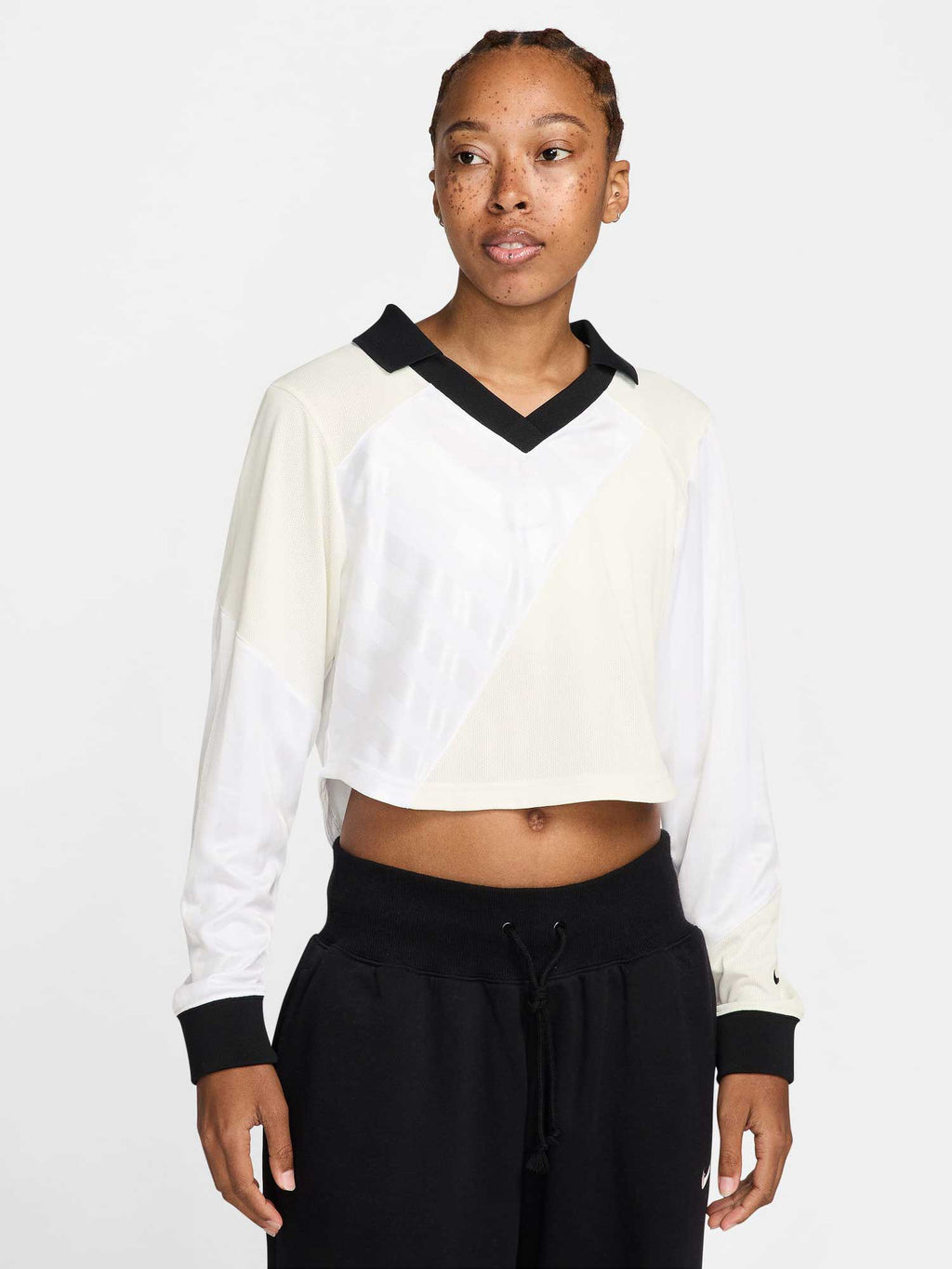 NIKE Блуза W NSW STREET LS CROP JRSY