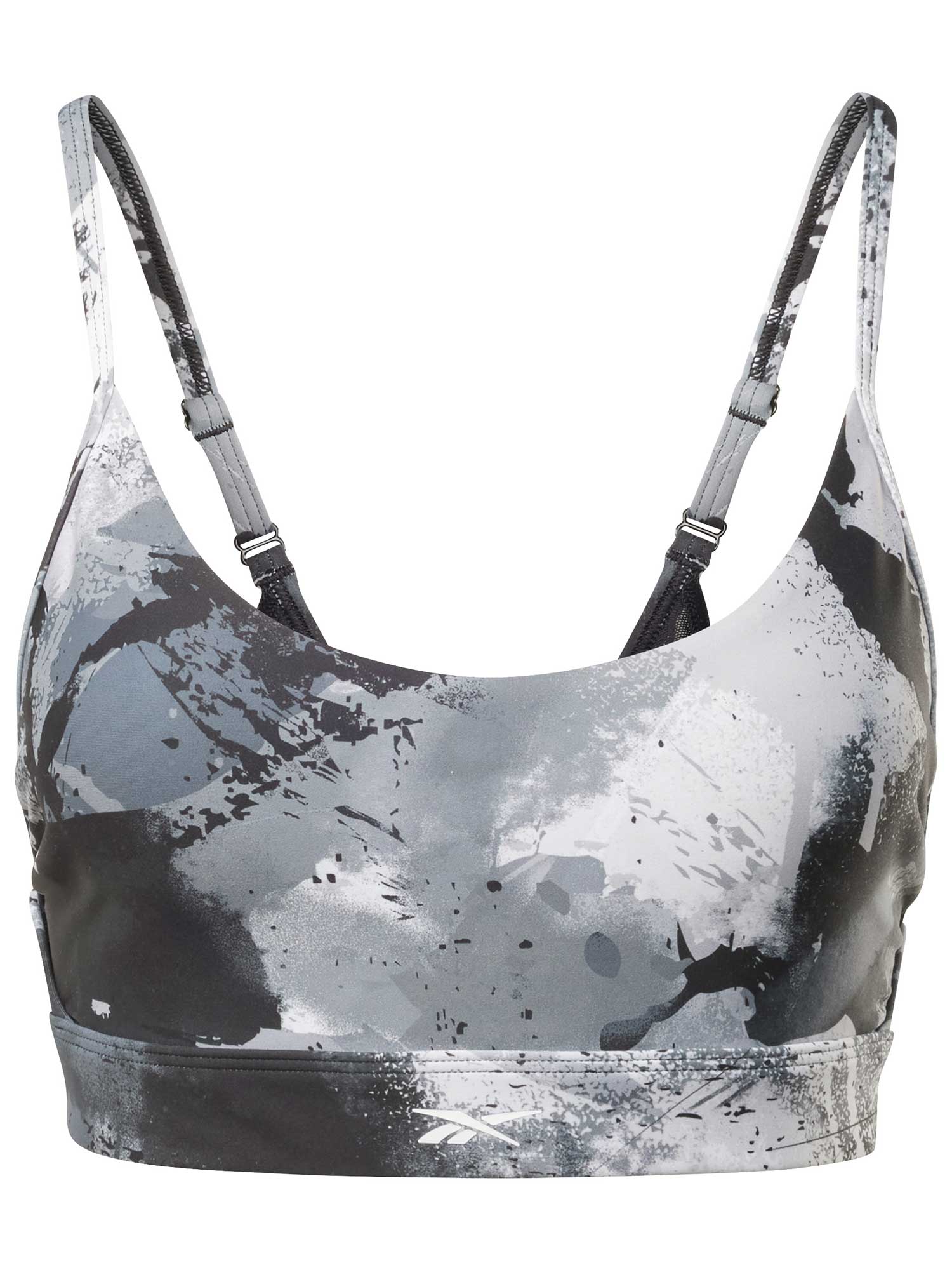 REEBOK Спортен сутиен Lux Strappy Allover Print Bold Bra