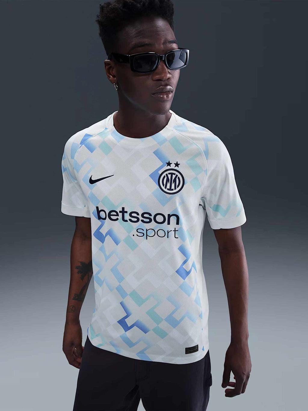 NIKE Тениска INTER M NK DF JSY SS STAD AW