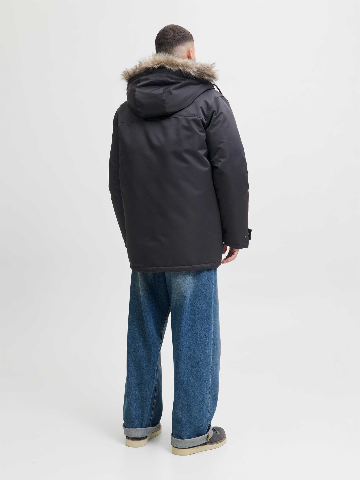 JACK & JONES Яке JJCHARLIE DETACHABLE FAUX FUR PARKA