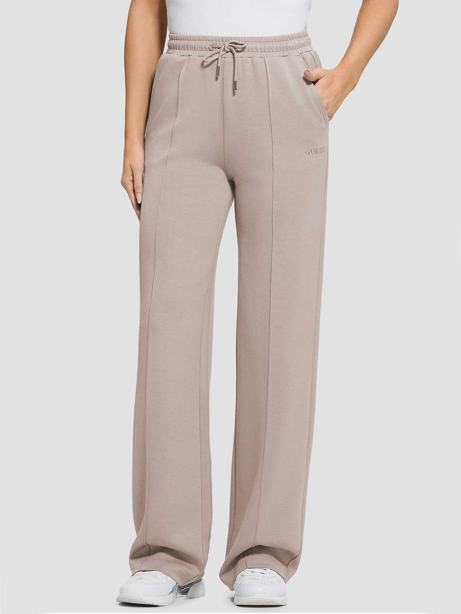GUESS Спортно долнище GELSEY STRAIGHT LEG PANTS