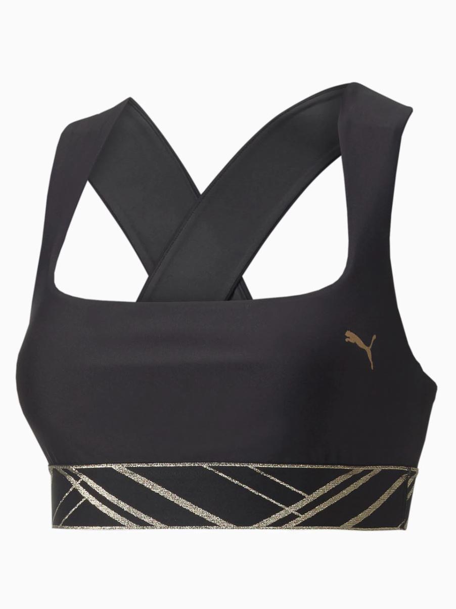 PUMA Спортен сутиен Mid Impact Deco Glam