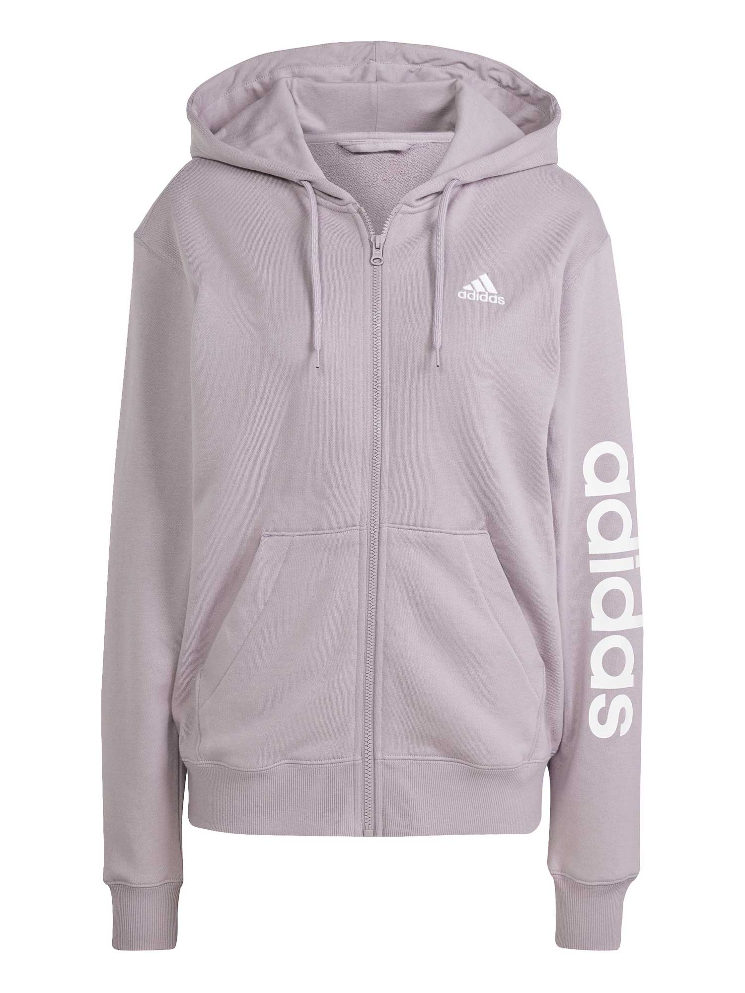 ADIDAS SPORTSWEAR Суитшърт Essentials Linear Full-Zip French Terry