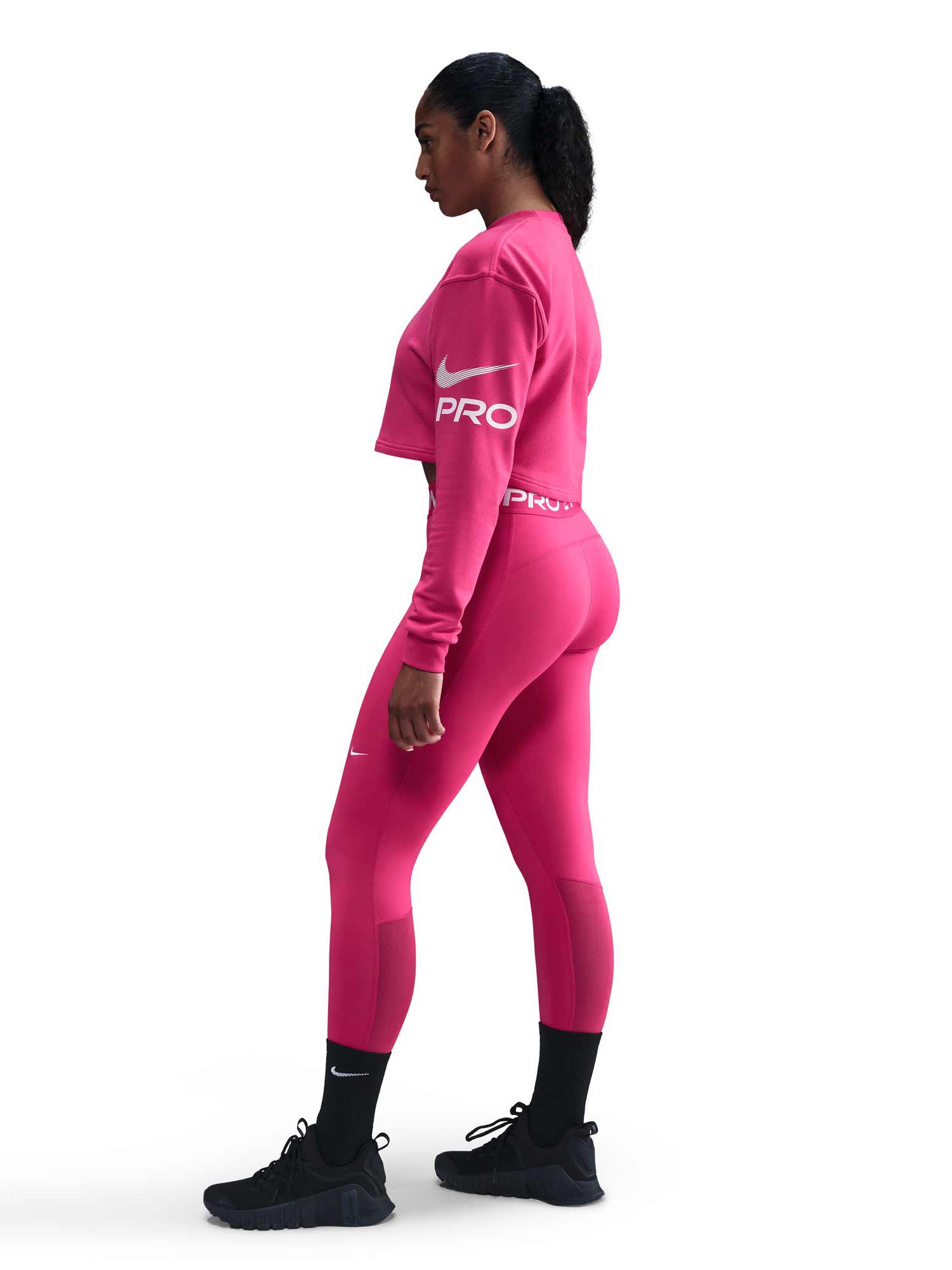 NIKE Блуза W NP DF FLC CREW TT GRX