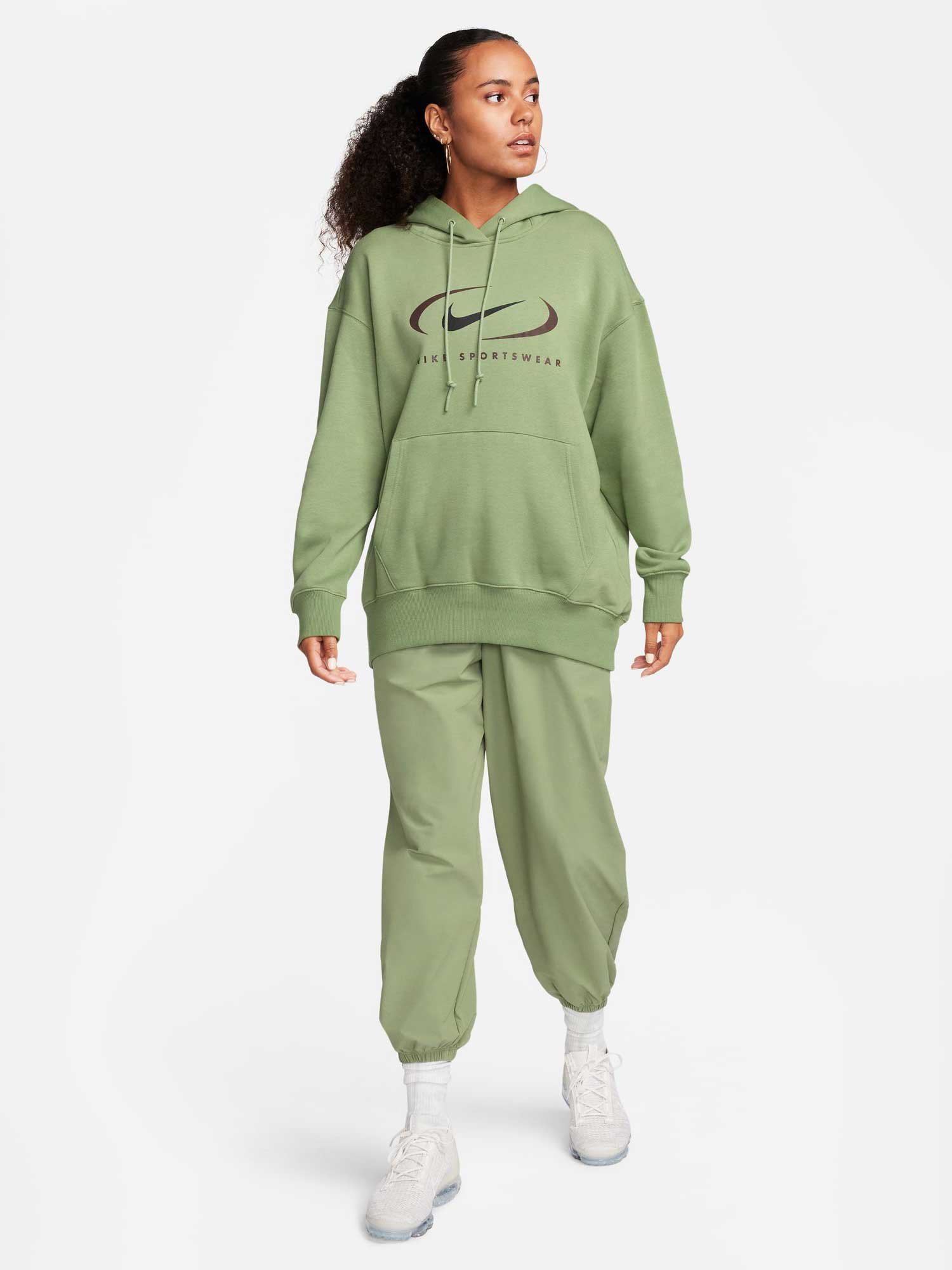 NIKE Суитшърт W NSW FLC OS PO HDY SWSH