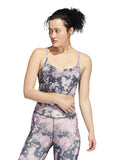 ADIDAS PERFORMANCE Спортен сутиен Yoga Light Support Long Line AOP