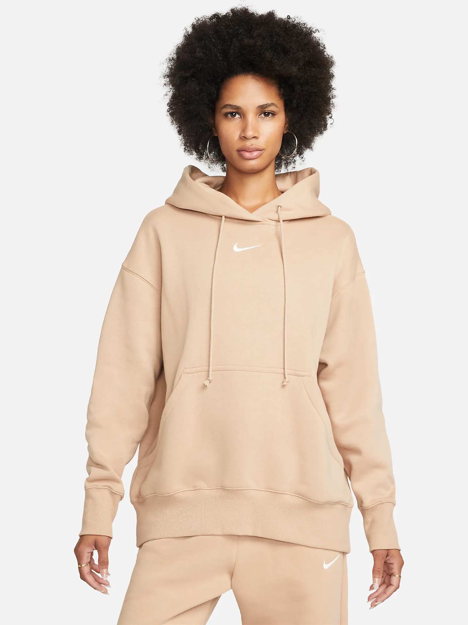 NIKE Суитшърт W NSW PHNX FLC OS PO HOODIE
