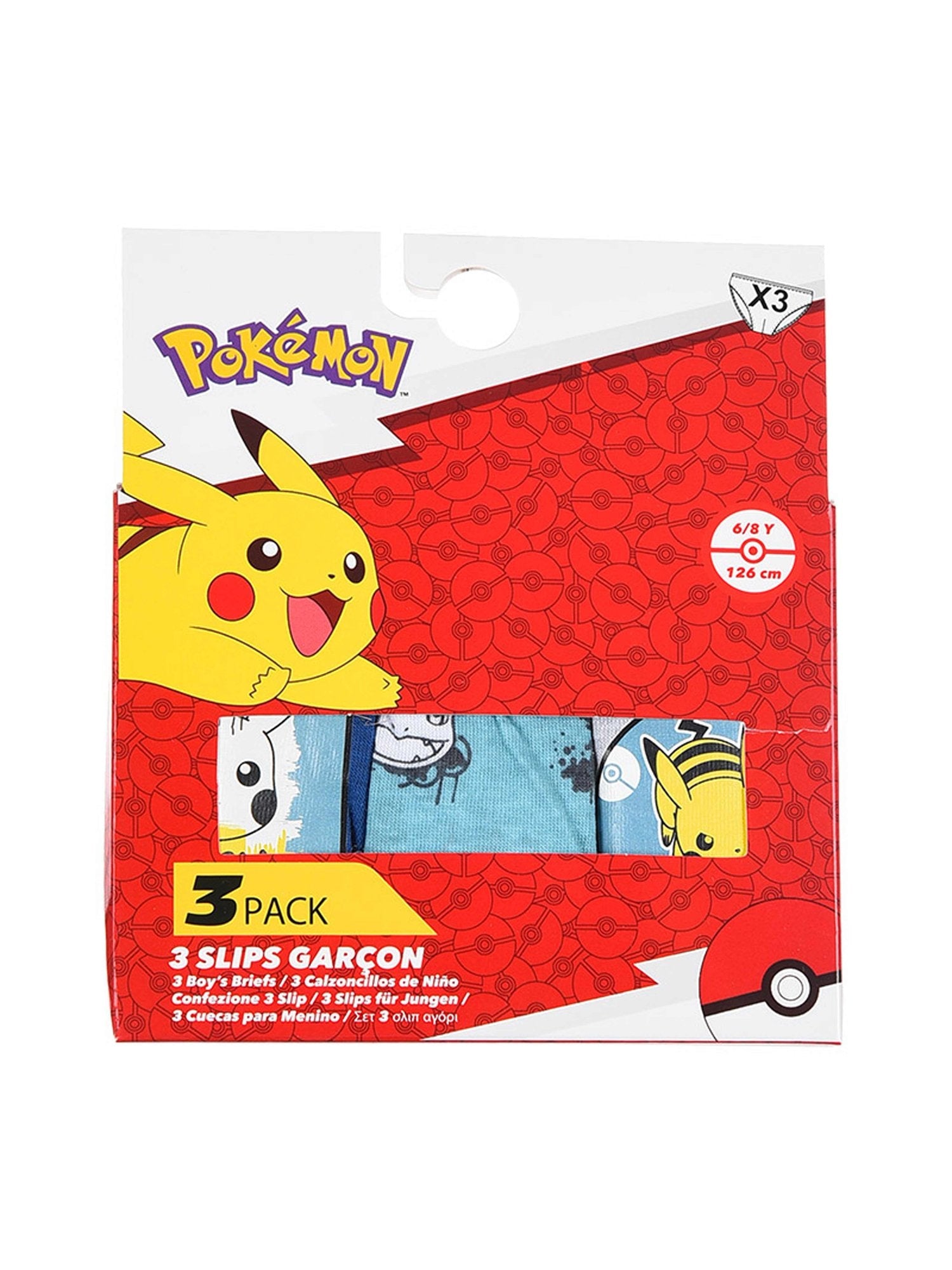 KIDS MOVIE HEROES Бельо - комплект 3 части POKEMON