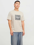 JACK & JONES Тениска JCOTARMAC CAMO FRONT TEE SS CREW NECK LN