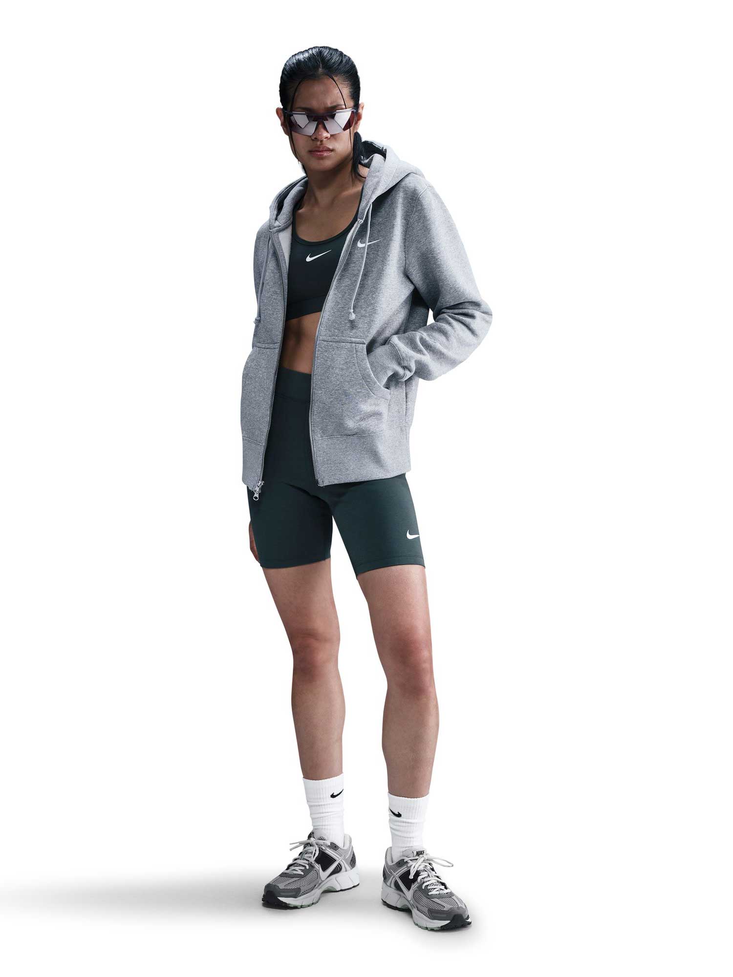NIKE Суитшърт W NSW PHNX FLC STD FZ HDY