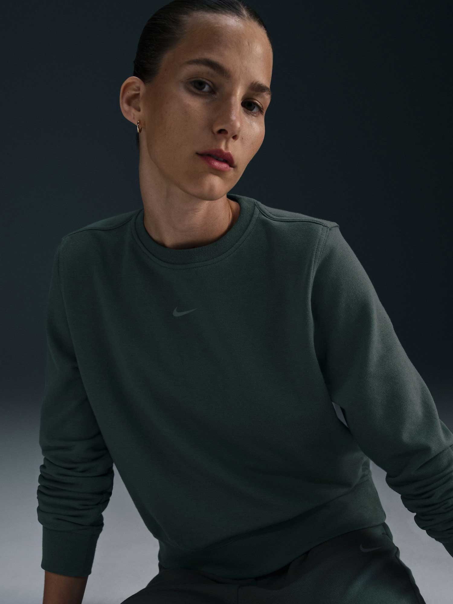 NIKE Блуза W NK ONE DF CREW LBR