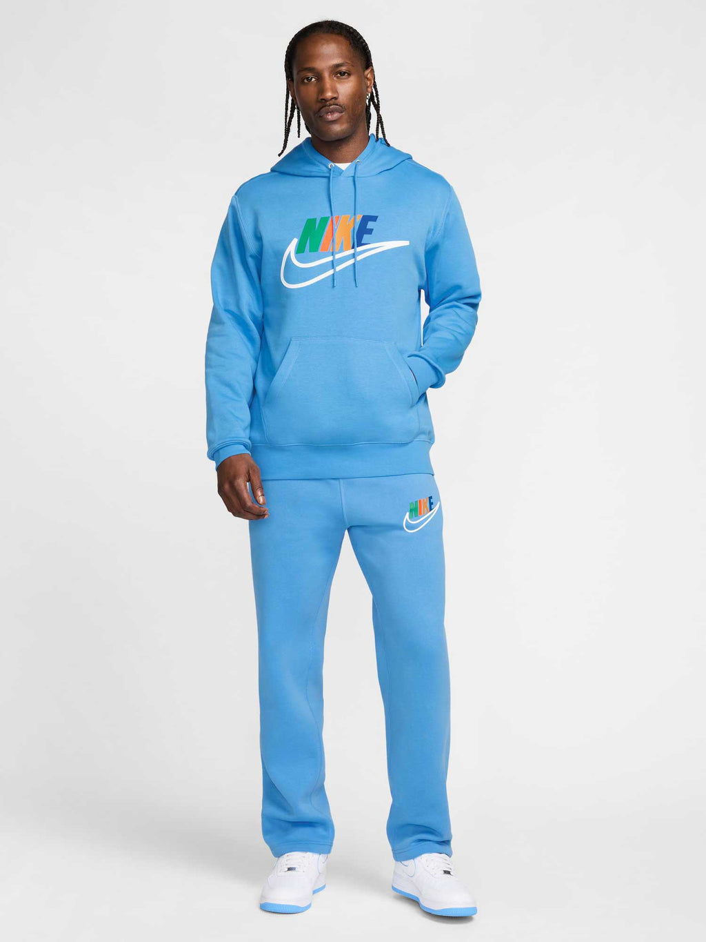NIKE Суитшърт M NK CLUB BB HDY FUTURA BLOCK