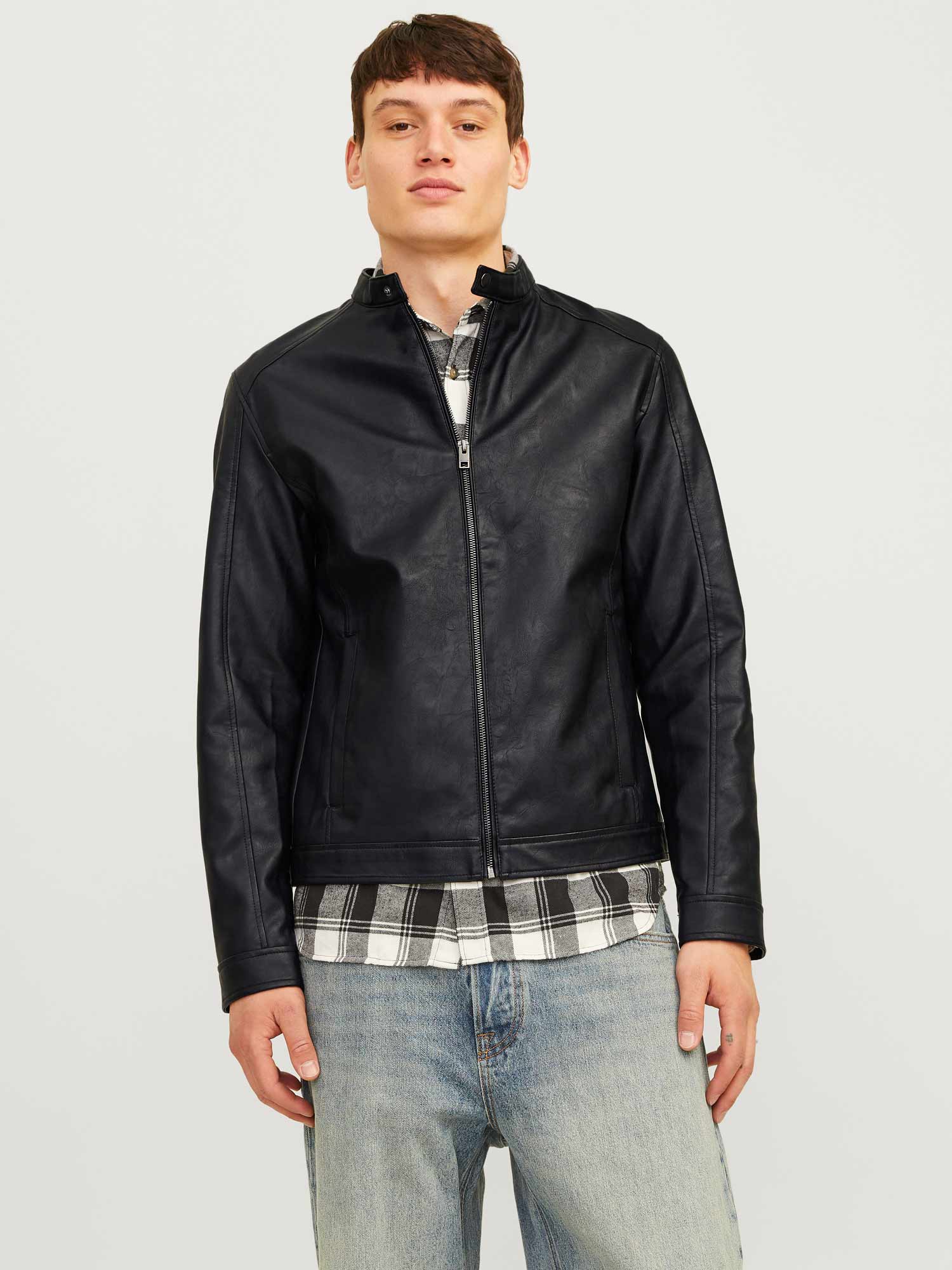 JACK & JONES Яке JJEDYLAN CLEAN PU JACKET NOOS