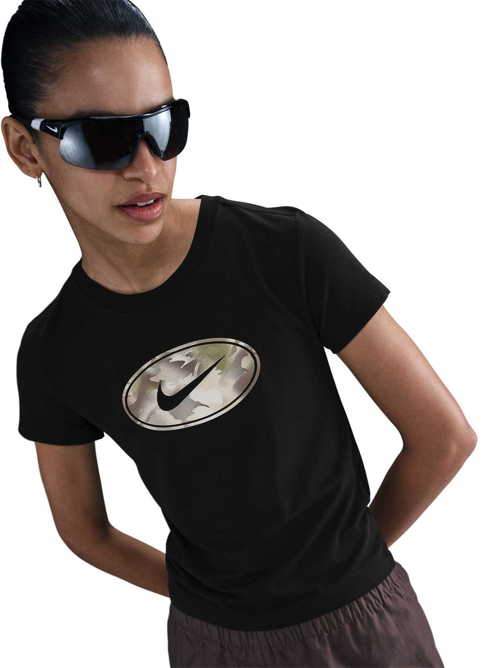 NIKE Тениска W NSW SS SLIM TEE STREET
