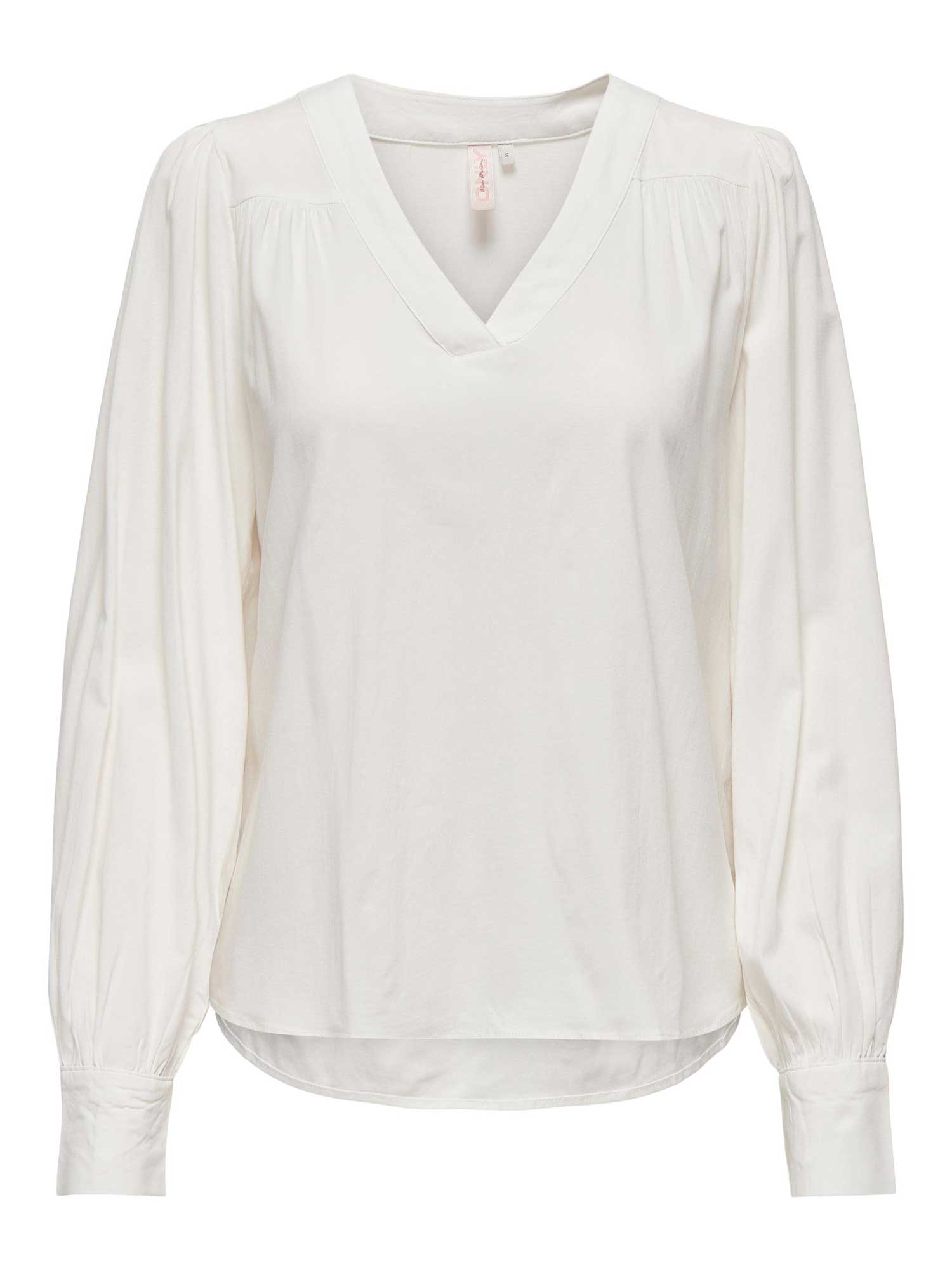 ONLY Риза ONLELLA LS V-NECK TOP WVN