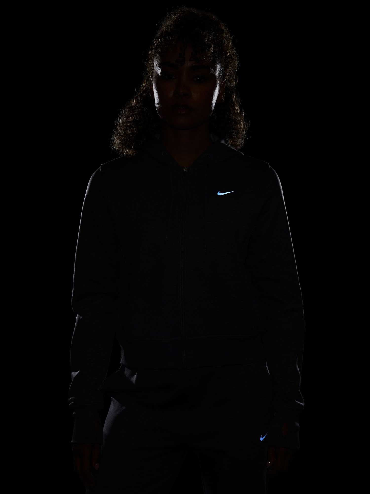 NIKE Суитшърт W NK ONE TF FZ HOODIE LBR