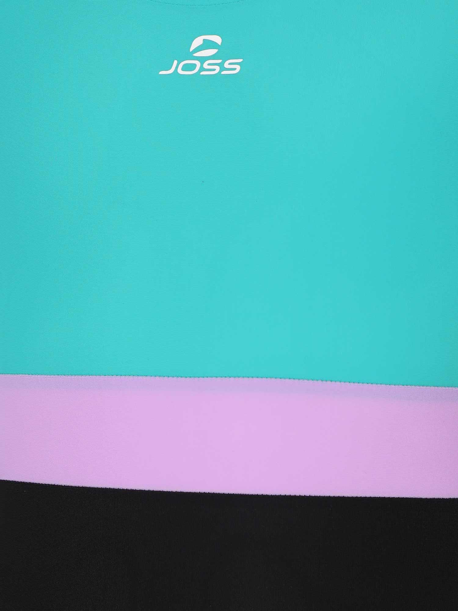 JOSS Цял бански Girl's Color-Block Swimsuit