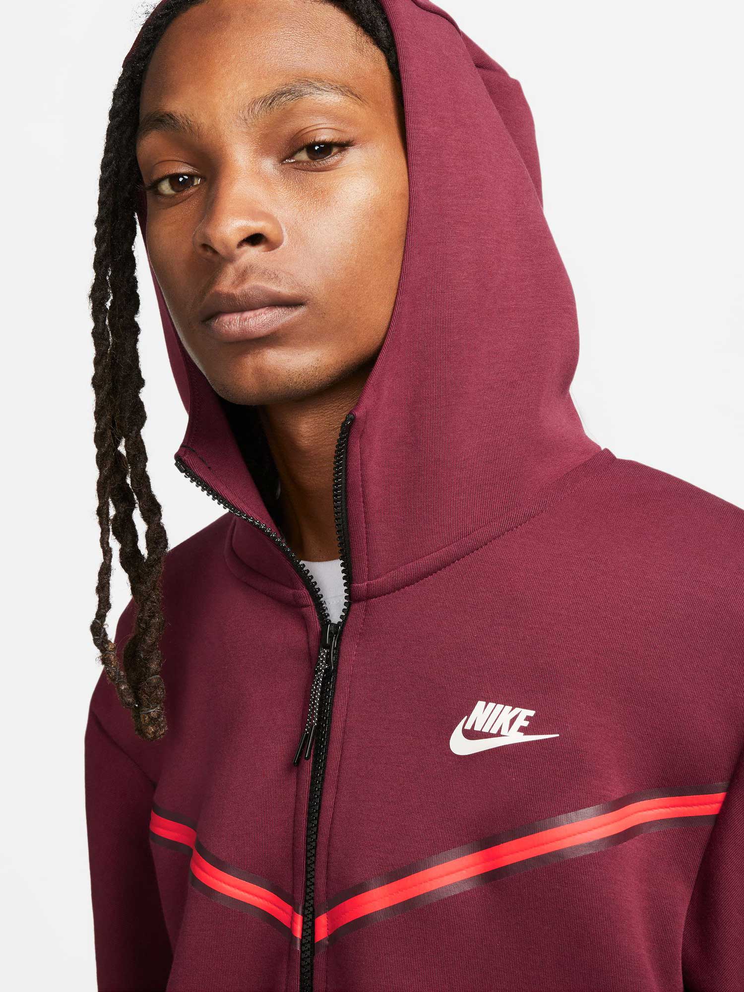 NIKE Суитшърт M NSW TCH FLC HOODIE FZ WR