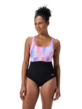 SPEEDO Цял бански WOMENS SHAPING CONTOURECLIPSE PRINTED