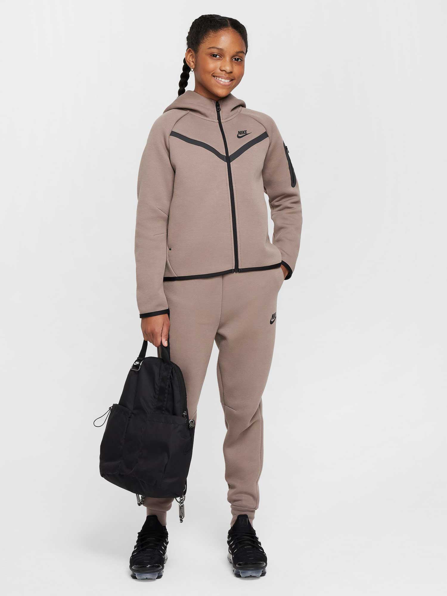 NIKE Суитшърт G NSW TCH FLC HD FZ LS - PD