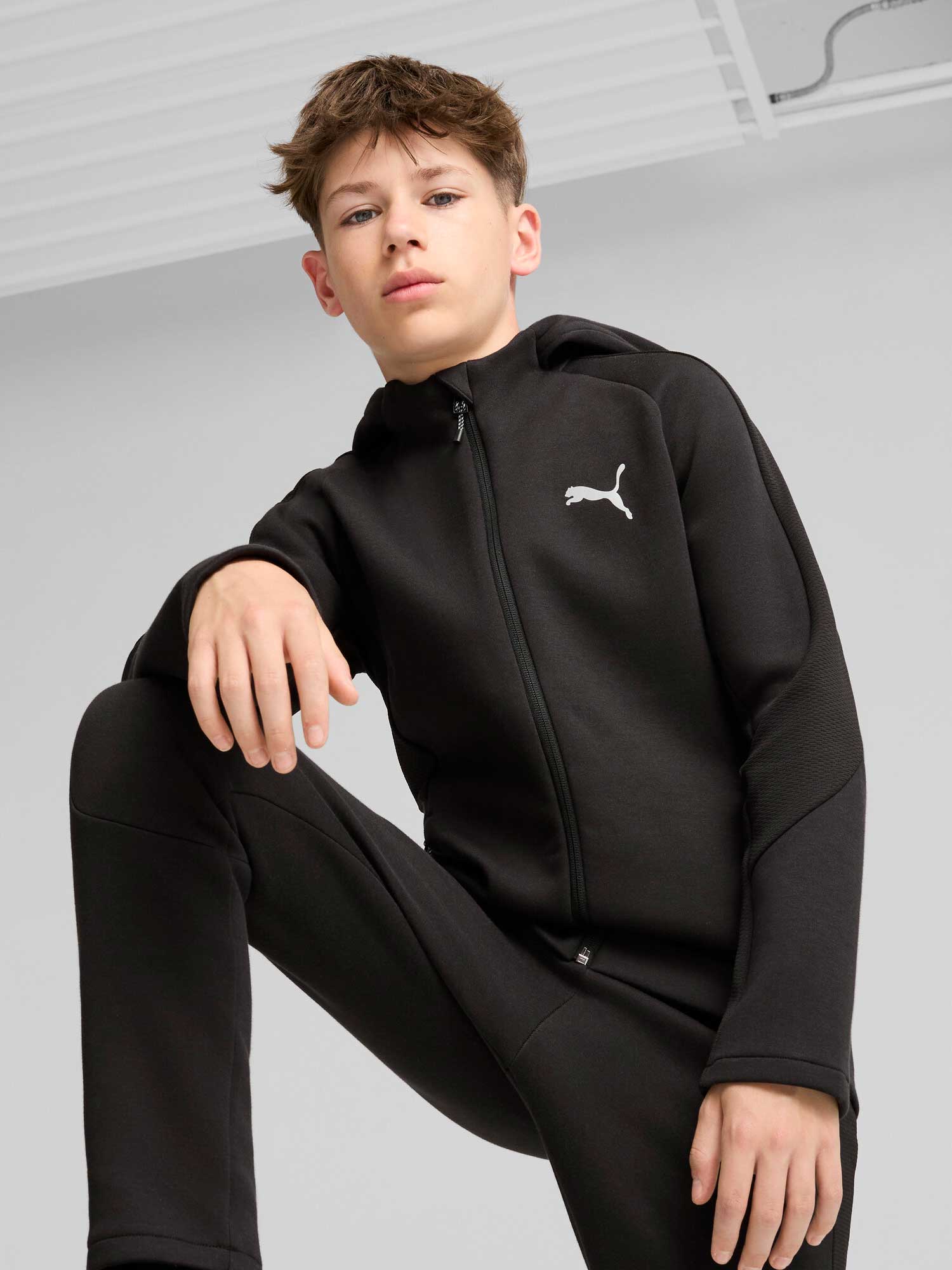 PUMA Суитшърт EVOSTRIPE FZ Hoodie DK B
