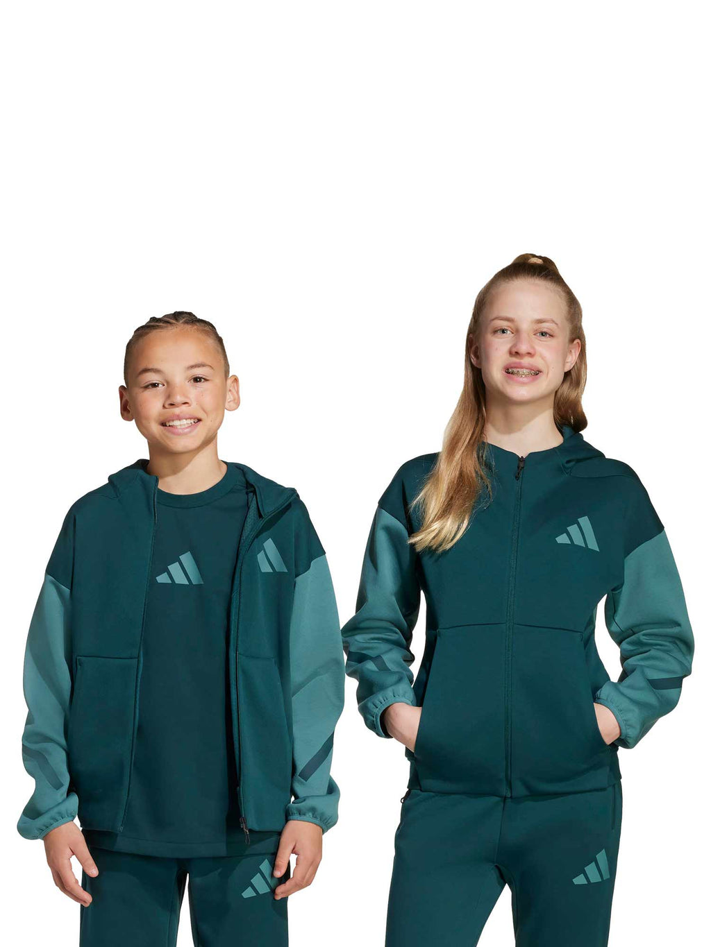 ADIDAS SPORTSWEAR Суитшърт Z.N.E. Full-Zip Colorblocked Hoodie Kids