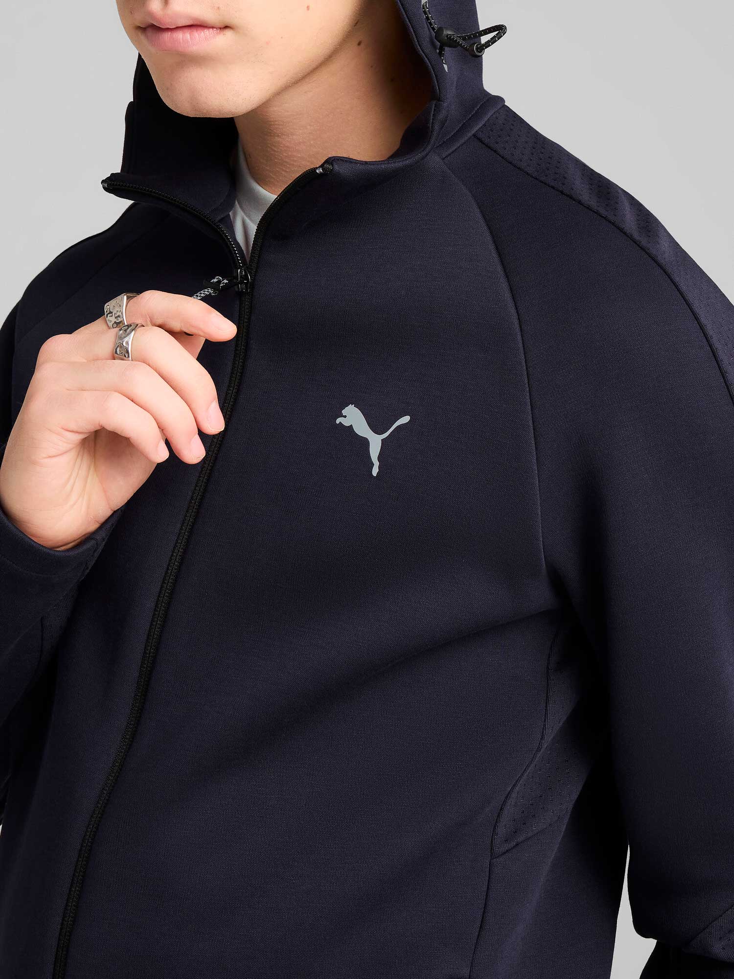 PUMA Суитшърт EVOSTRIPE Full-Zip Hoodie DK