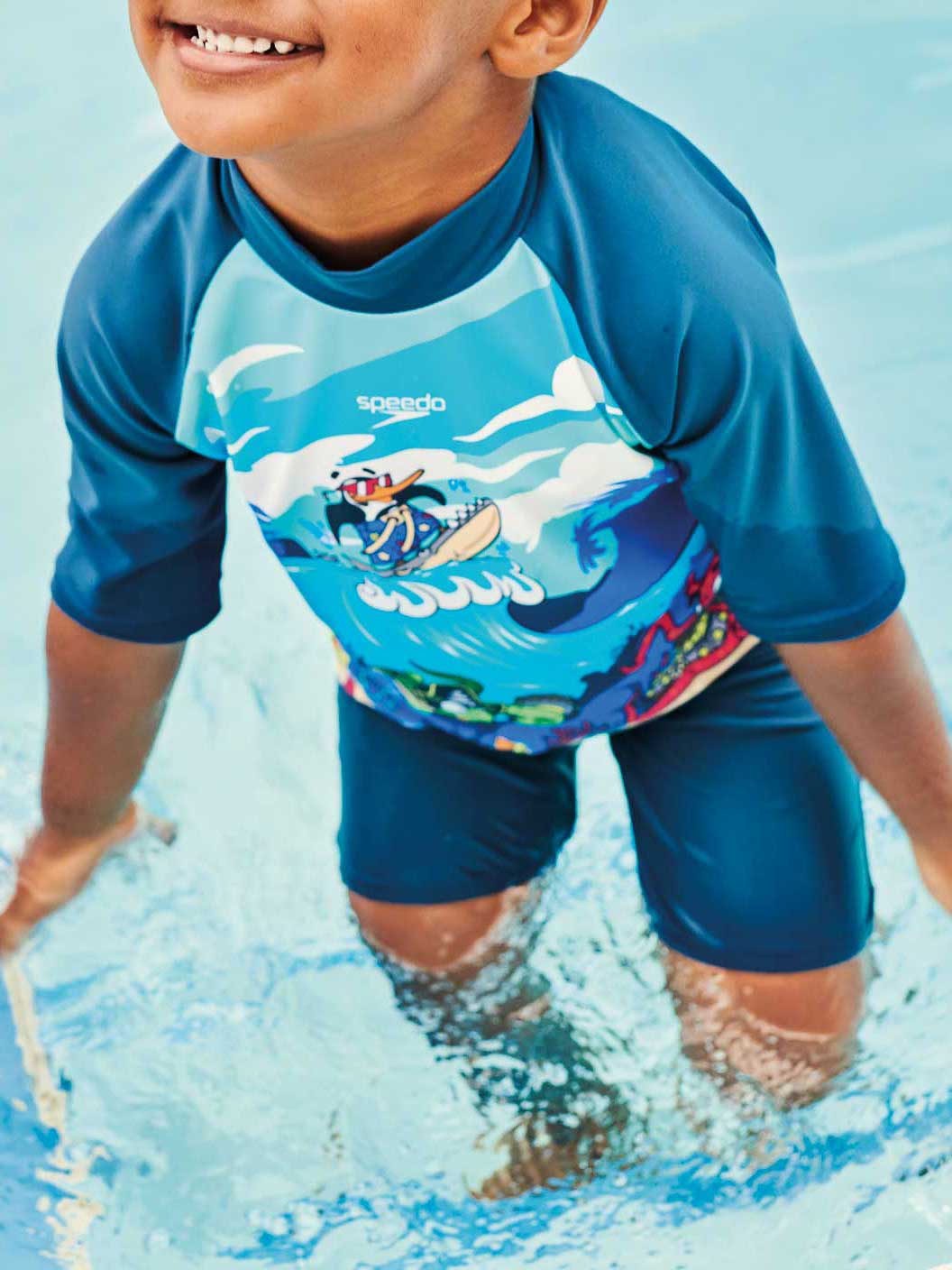 SPEEDO Бански 2 части BOYS LEARN TO SWIM SUN PROTECTION