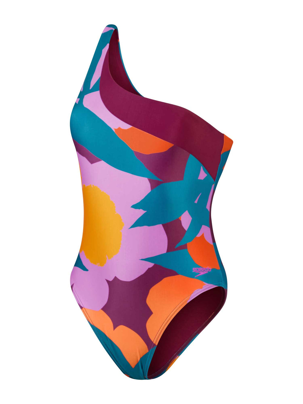 SPEEDO Цял бански WOMENS PRINTED ASYMMETRIC