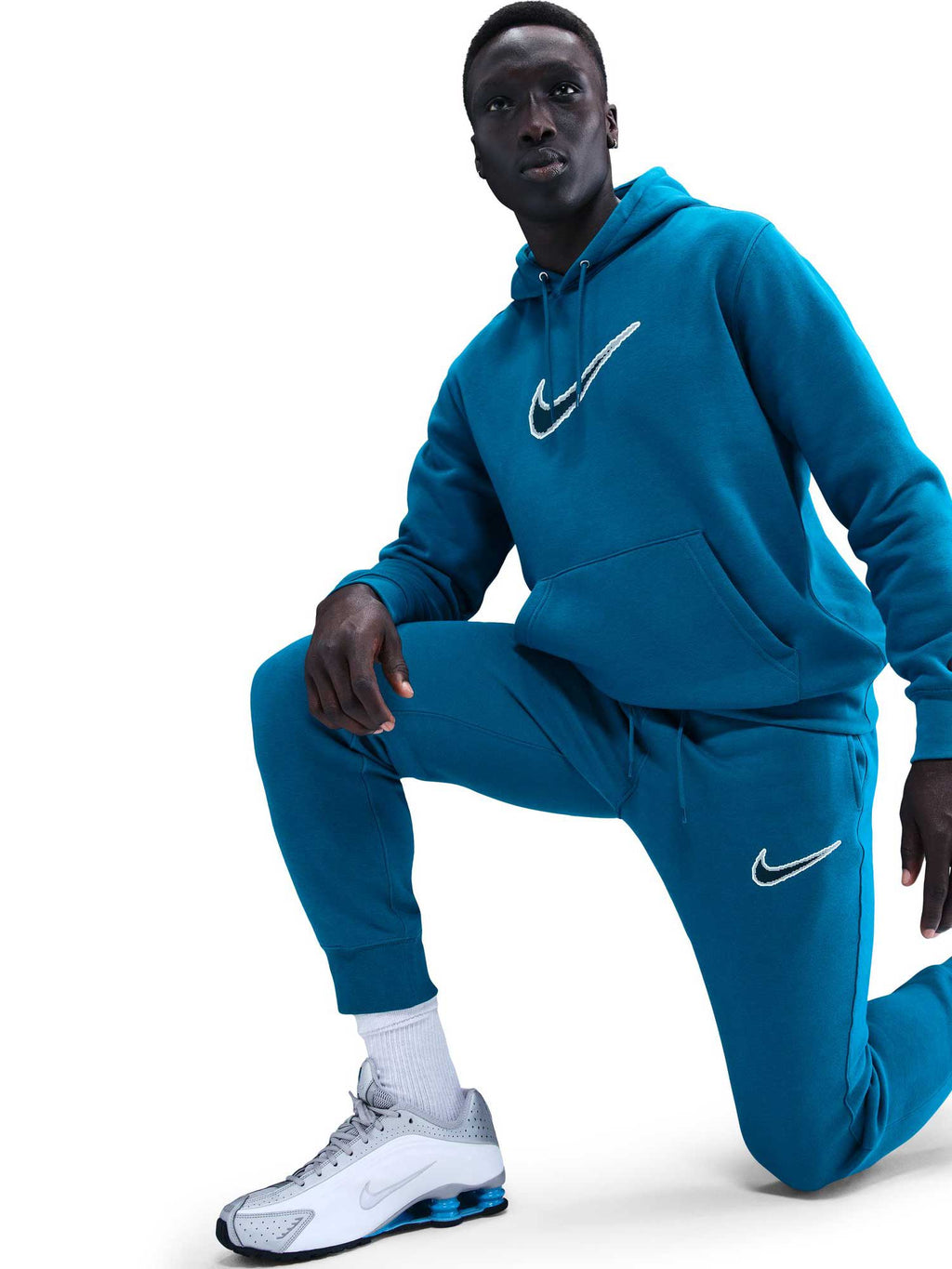 NIKE Спортно долнище M NK CLUB BB JGGR NEO VARSITY